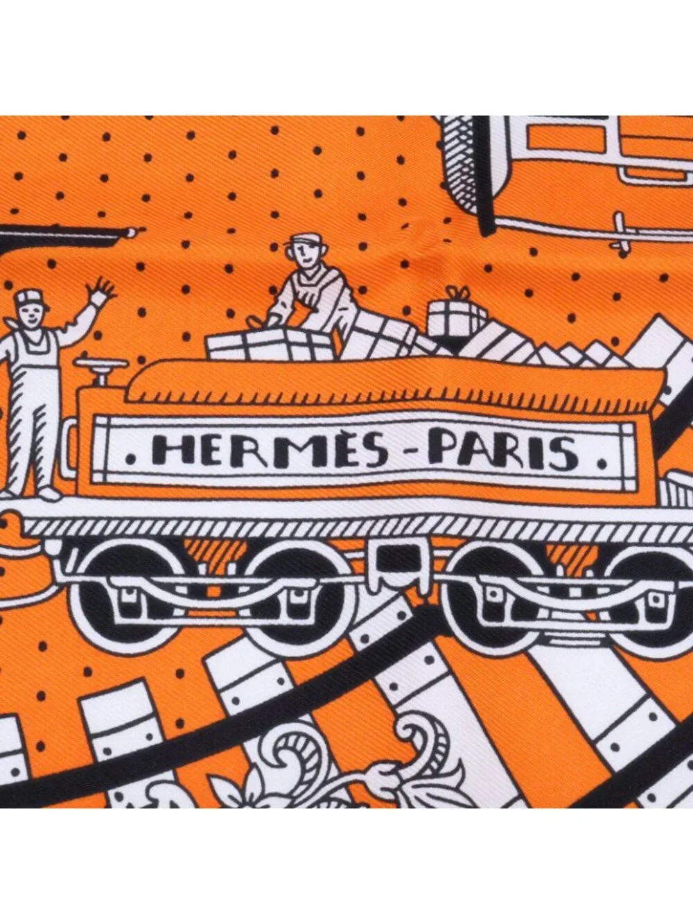 Hermes Bandana Soie All Aboard! Silk Carre 55 Scarf